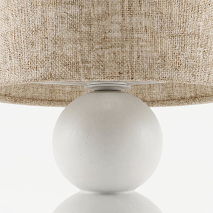 Wooden Table Lamp in White 'Kalaitu' - 60 cm