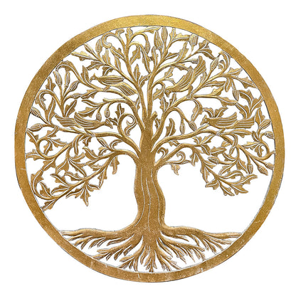 Decorative Mandala  "Tree of Life" - Gold wash - 110cm