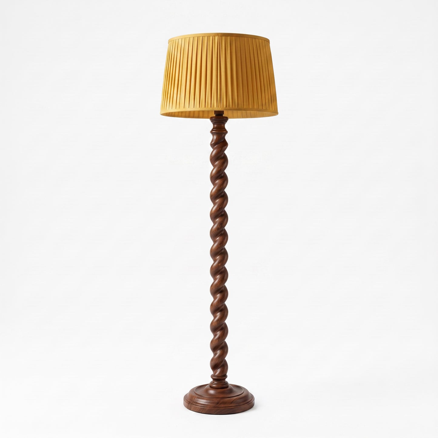 'Cakra' Floor Lamp – 150 cm | Handcrafted Teak Wood Floor Lamp in Maroon