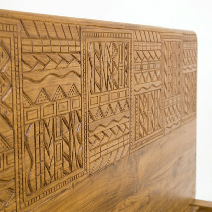 Teak Wooden Bed Frame "Muda" - King Size