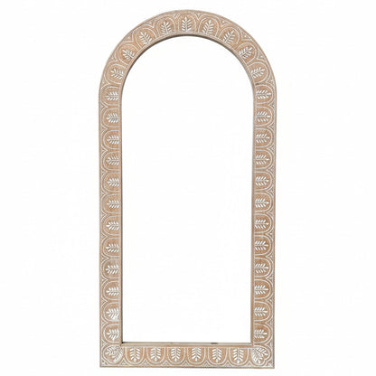 Hand Carved Mirror "Dedari" - Antic Wash - 180 cm