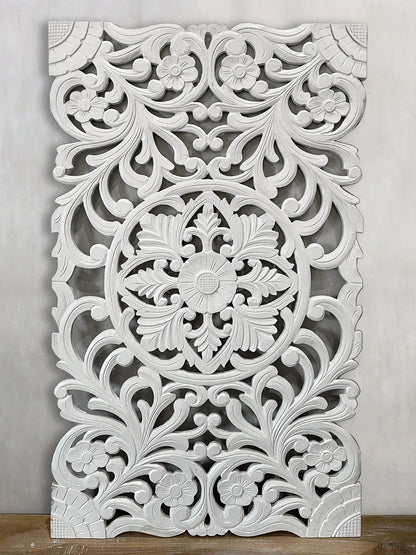 Decorative Panel "Azalea" - White
