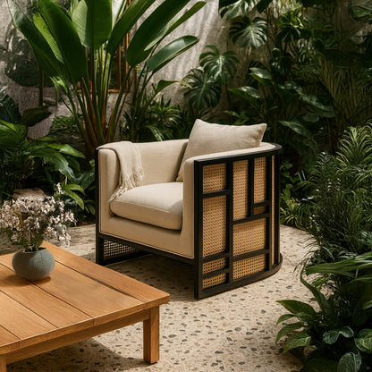 Kitsune Cane Lounge Chair