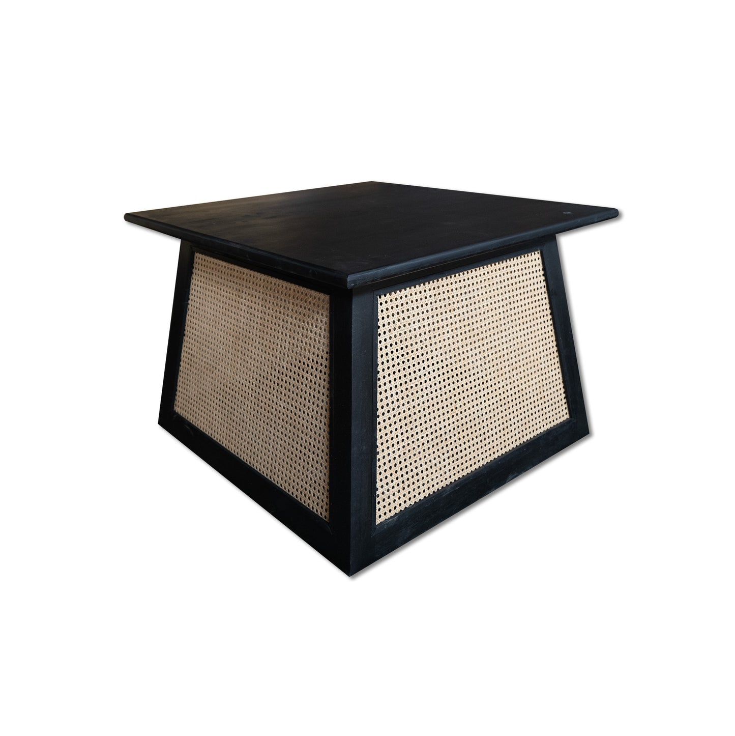 Rattan Coffee Table 'Kyla' - Natural & Black