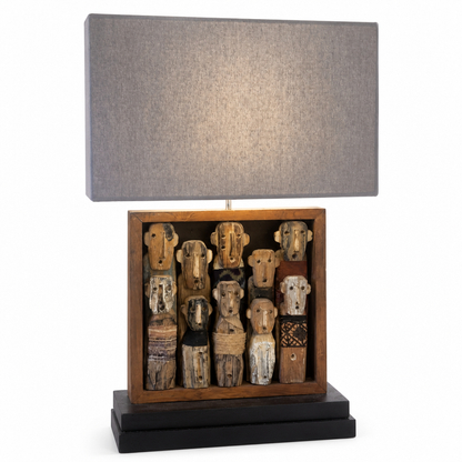 Wooden Table Lamp "Mukha"