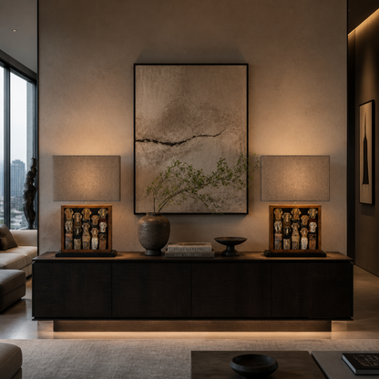 Wooden Table Lamp "Mukha"