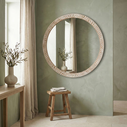 Hand Carved Mirror "Rahayu" - 100 cm