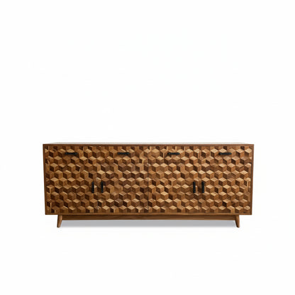 Wooden Sideboard Console Cabinet "Savanna" - Natural - 180 cm