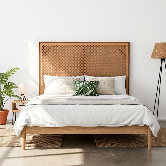 Carved Full Bed Headboard "Jagasatru"