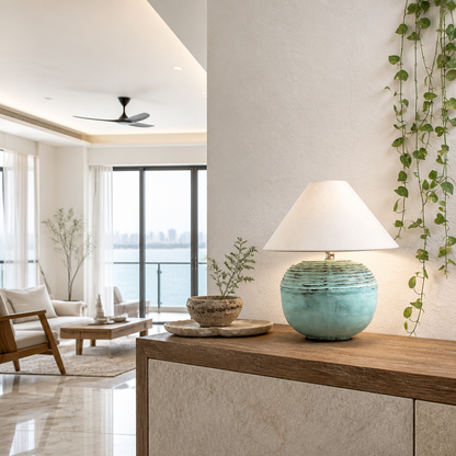 Ceramic Table Lamp 'Marguerite'