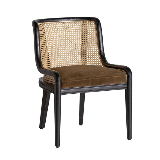 Velburg Dining Chair - Black & Natural