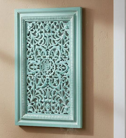 Custom Carved Decorative Panel "Kamboja" - 60 cm