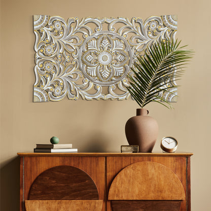 Decorative Panel "Azalea" - Gold Wash