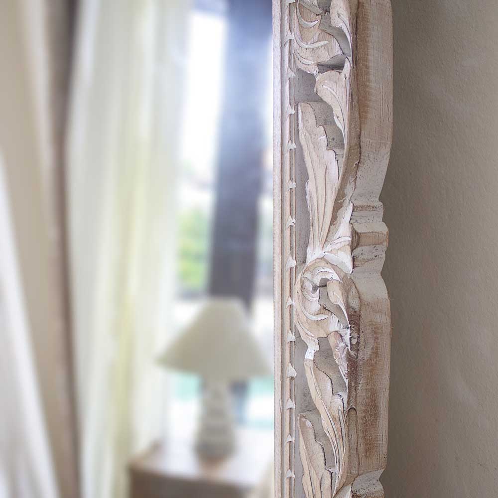 wood mirror hening antic wash bali design hand carved hand made home decorative house furniture wood material