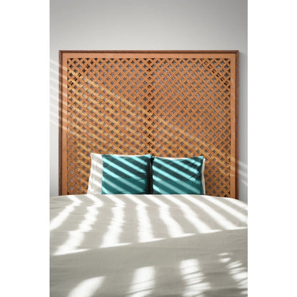 Bed Headboard Carved Jagasatru - Natural