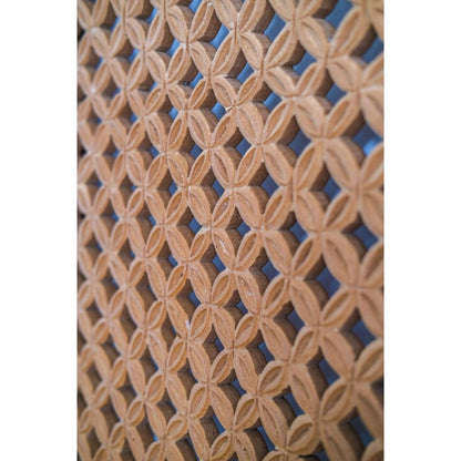 Bed Headboard Carved Jagasatru - Natural